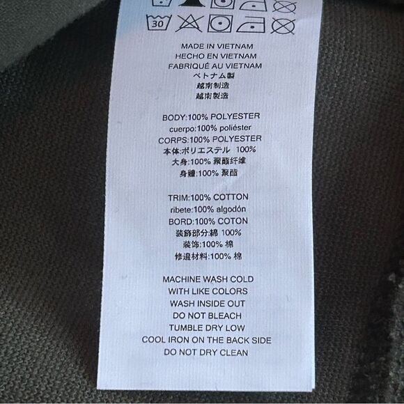 Michael Kors Men's Full Zip Sherpa Vest Olive Green Size XL - Picture 9 of 9